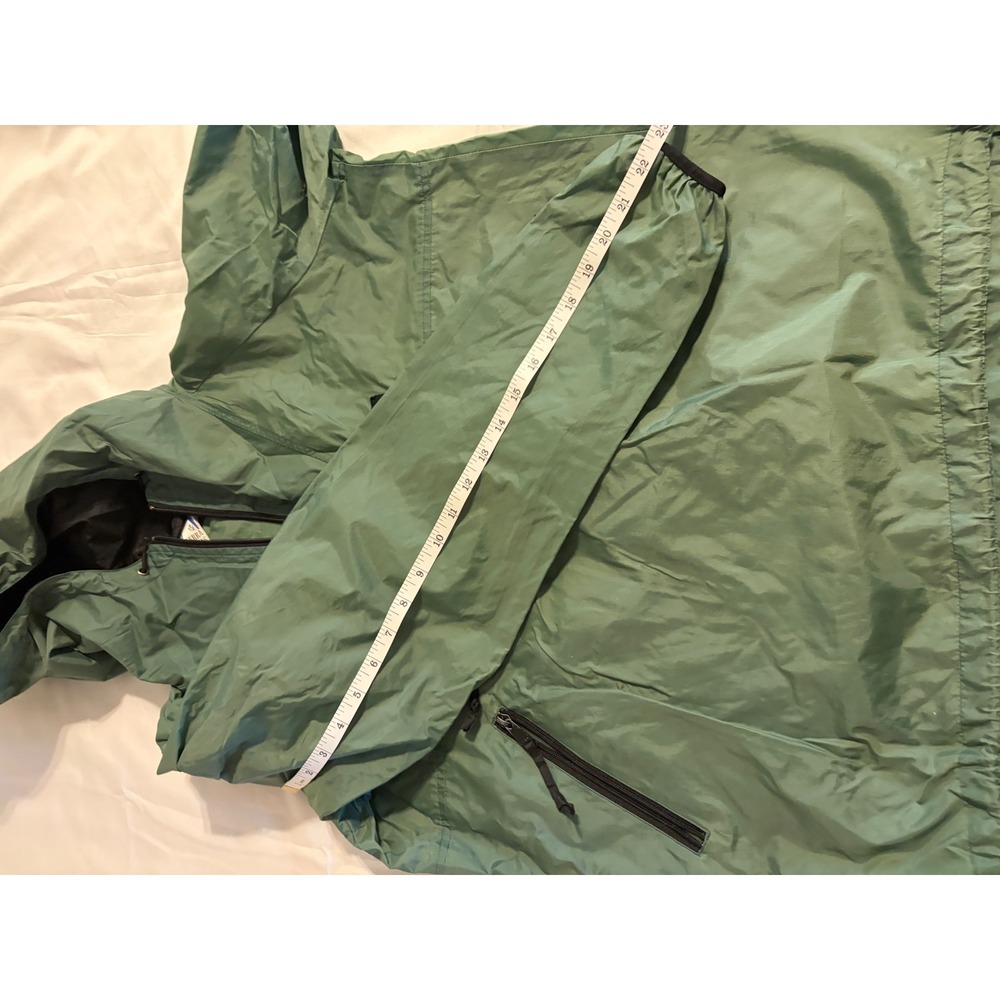 Sierra Designs Vintage Anorak Windbreaker Jacket Green Mens Half Zip Hooded - Picture 6 of 8